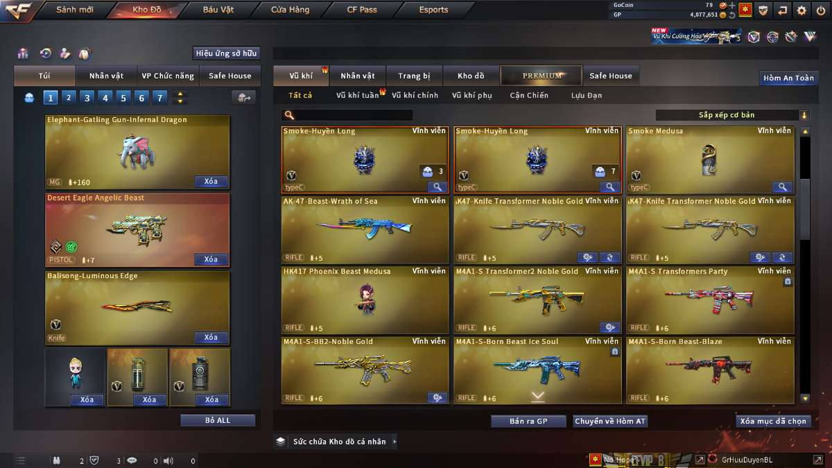 shop acc cf uy tin gia re